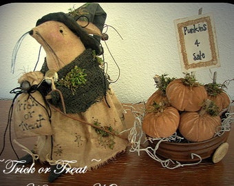 Primitive Halloween Witch Mouse Pattern Trick or Treat Halloween Mouse Mice PDF Fall Sewing Craft Pattern