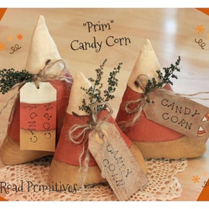 Primitive Candy Corn Pattern Fall Halloween PDF Sewing Craft Pattern