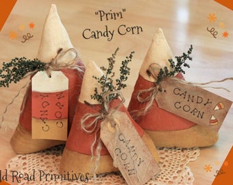 Primitive Candy Corn Pattern Fall Halloween PDF Sewing Craft Pattern