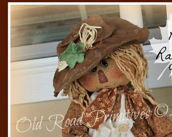 Primitive Scarecrow Pattern The Floppy, Floppy Scarecrow Fall Halloween PDF Sewing Pattern