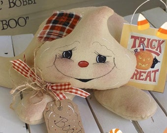 Primitive Ghost Goblin Pattern Lil' Bobbi "Boo" PDF Sewing Halloween Pattern