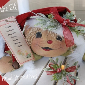 Primitive Elf Pattern ely the Little Christmas Elf | Etsy