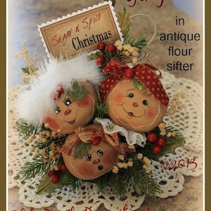 Primitive Gingerbread Pattern Sugar n' Spice Christmas Gingers PDF Sewing Pattern