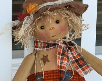 Oakley the Prim lil' Scarecrow Primitive Fall PDF Sewing Pattern