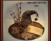 Primitive Grungy Witch Hat Pattern Fall Halloween PDF Sewing Craft Pattern