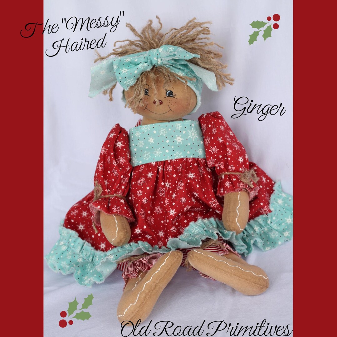 Primitive Gingerbread Raggedy Pattern the