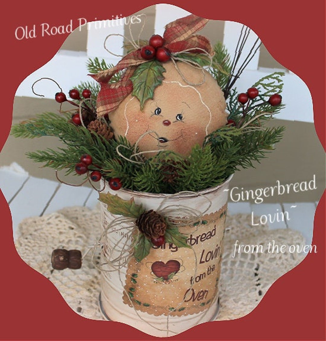Primitive Gingerbread Pattern Gingerbread Lovin From the Oven Christmas ...