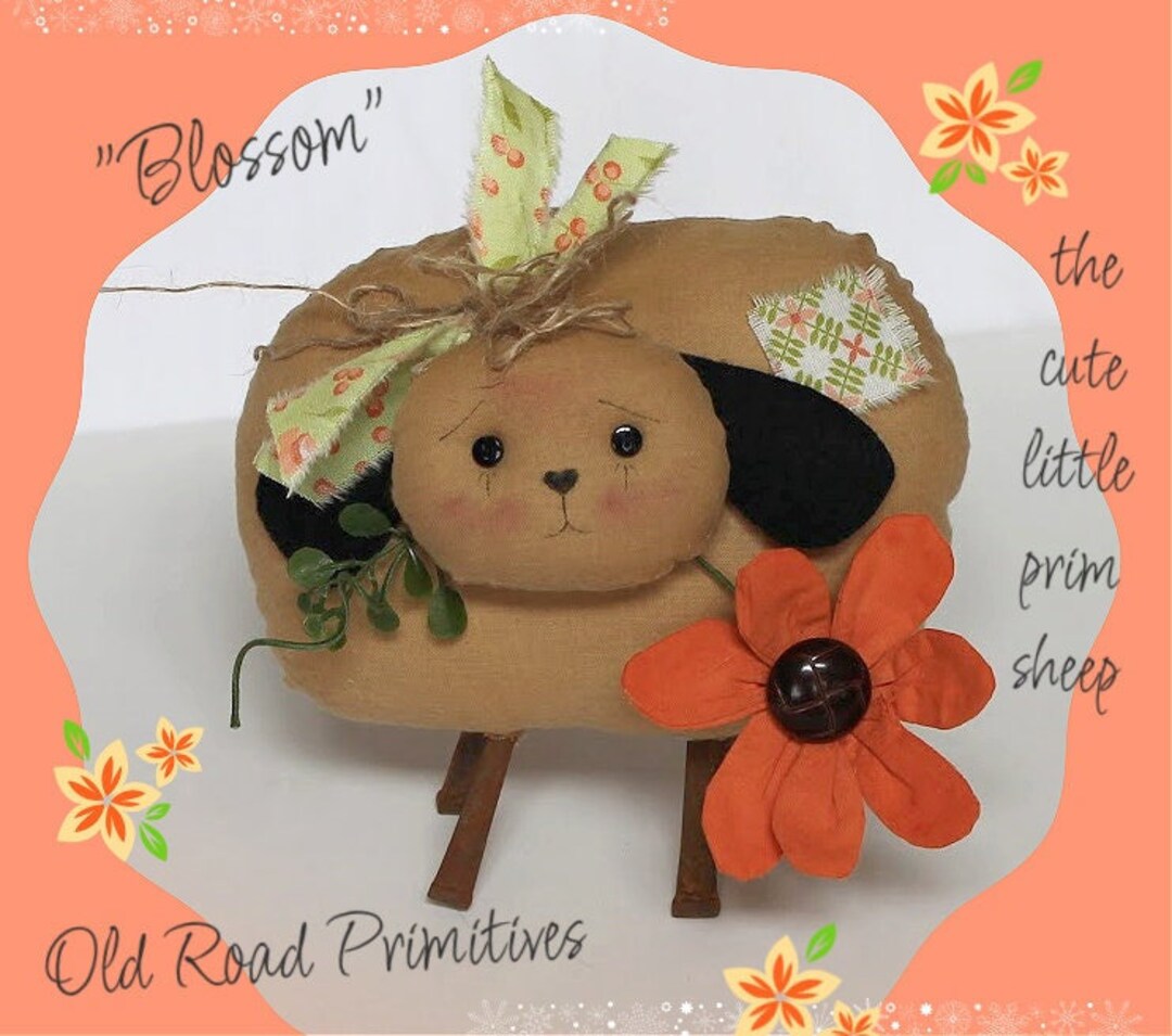 Primitive Sheep Pattern Blossom Sheep PDF Pattern - Etsy