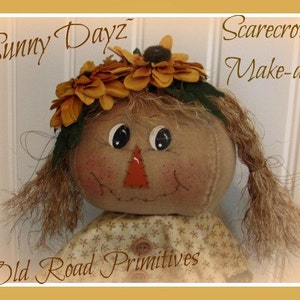 Primitive Scarecrow Pattern Sunny Dayz Fall Scarecrow Make do Fall Pattern