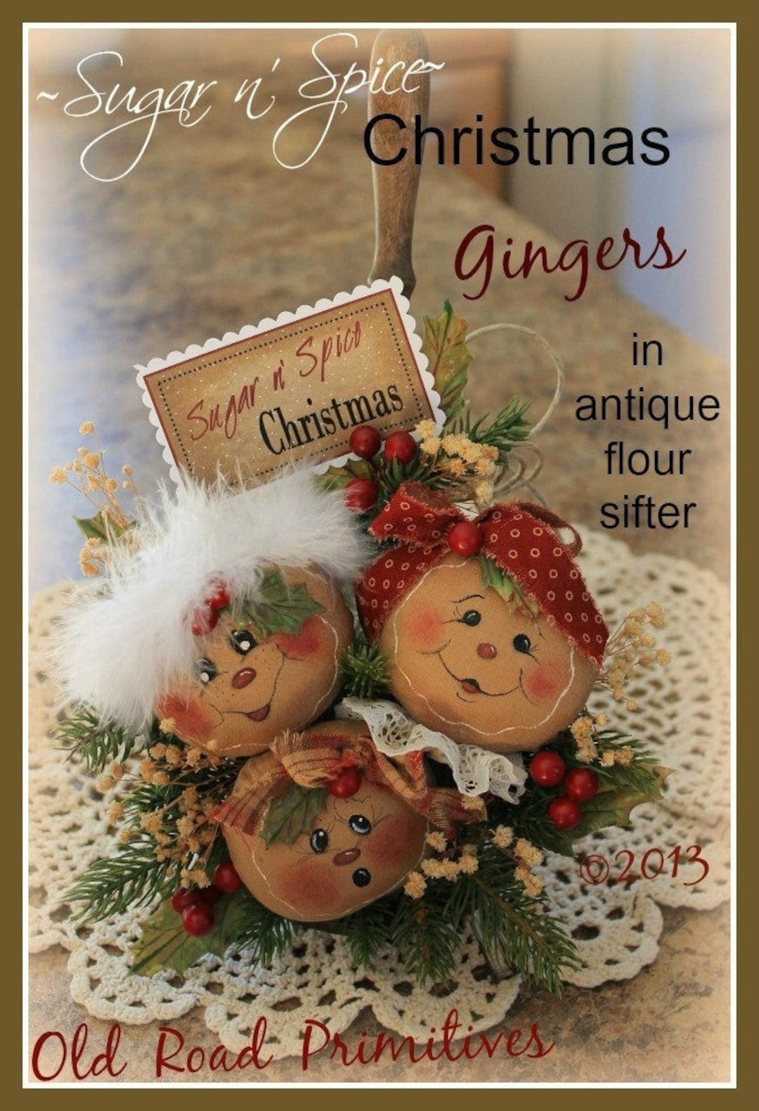 Primitive Gingerbread Pattern Sugar N' Spice Christmas Gingers PDF ...