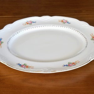 Vintage HLC Homer Laughlin Large Eggshell Glaze Platter c. 1944