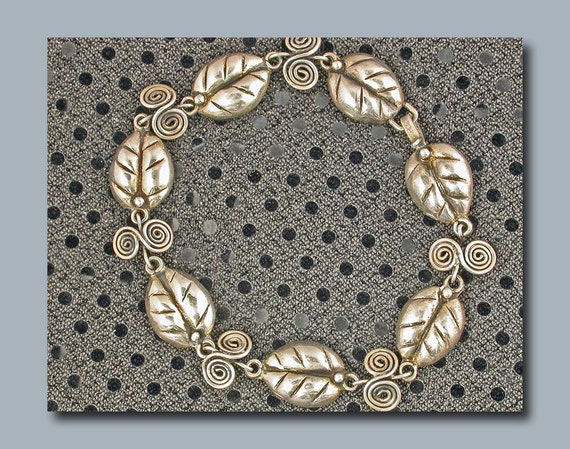 Gorgeous Mid-Century Taxco Mexican Sterling Brace… - image 5