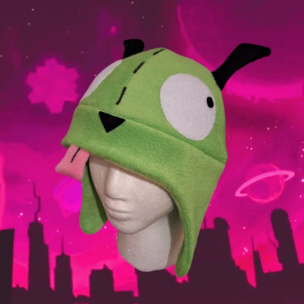 Gir fleece hat Invader Zim (MADE TO ORDER)