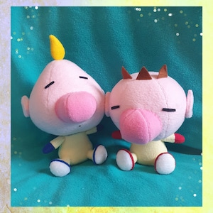 Captain Olimar and Louie plushes (MADE TO ORDER)