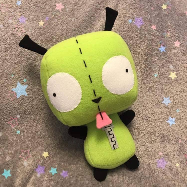 Alien Invader Zim Figure Plush 9" GIR Soft Stuffed Doll Teddy Kids Birthday Gift