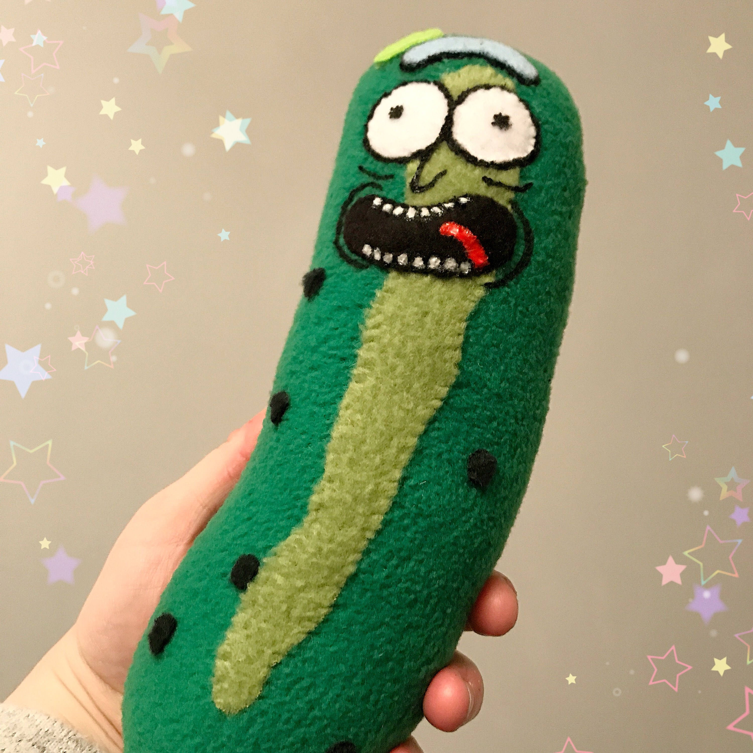 Pickle Rick plush MADE TO ORDER Etsy