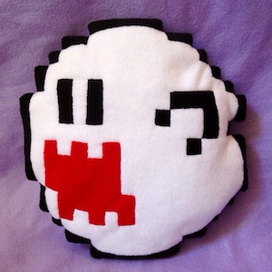8 bit Boo pillow (MADE TO ORDER)