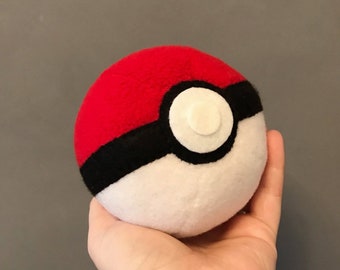 Plush pokeball (MADE TO ORDER)