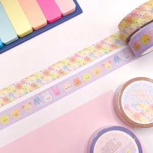 nastro washi skzoo / baby skzoo kawaii pastello / stray kids / k-pop / maxident / oddinary / regalo skz