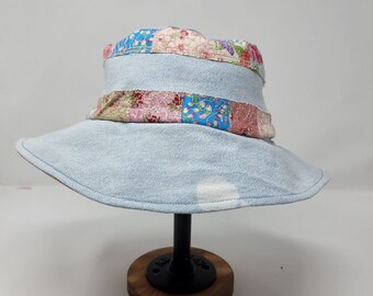 Upcycled Denim Hat,  Handmade Bucket Hat