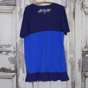 Upcycled T-shirt Dress, Summer Dress, Boho Fashion, Restyled Clothing, Altered Fashion, Teacher Dress image 5