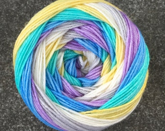 Self Striping Sock Yarn - Moonbeam