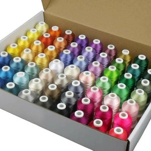 63 x Embroidery Thread set + FREE 30,000 Embroidery Files