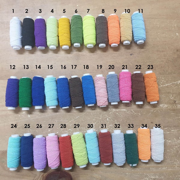 10 x Shirring Thread Elastic - 20m per reel - 200m total