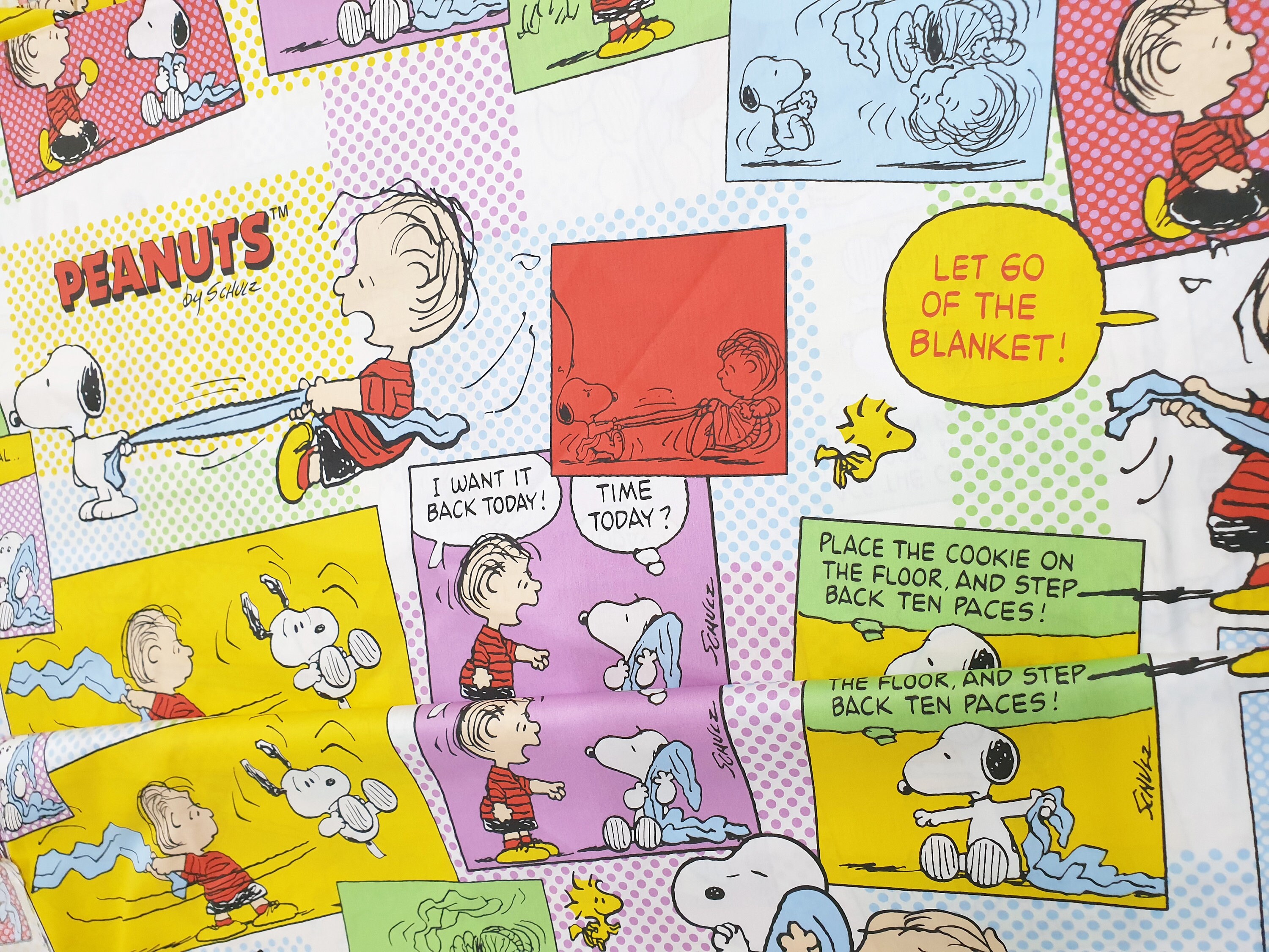 Peanuts Cartoon cotton print fabric 60 inch 150cm wide Etsy