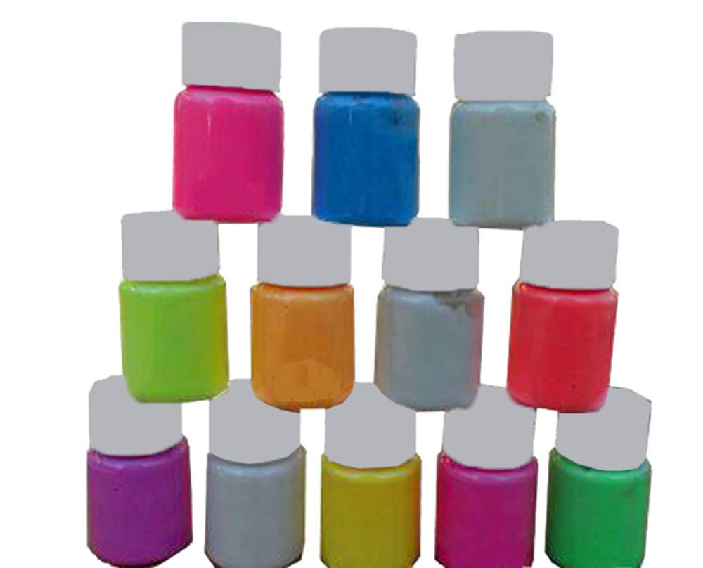 Glow in the Dark Paint set of 12 colours in total | Etsy