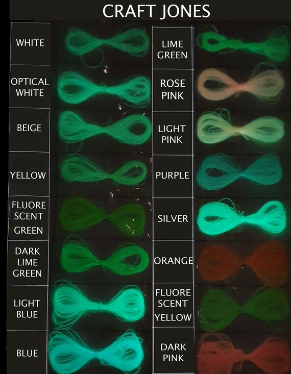 3 x 1000m Glow in The Dark Thread 