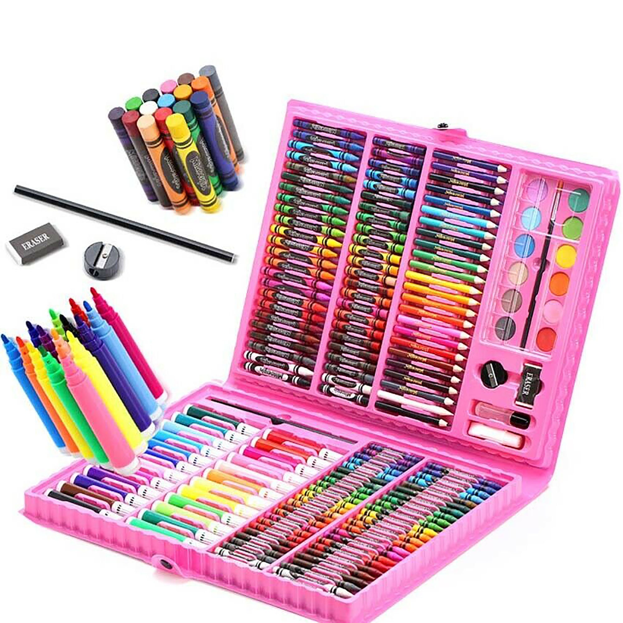 168 Art Set Kids Painting Watercolor Drawing Tools Art Marker Brush Pen  Supplies 