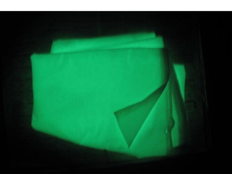 1 Yard Glow in the Dark Fabric 92cm x 92cm image 3