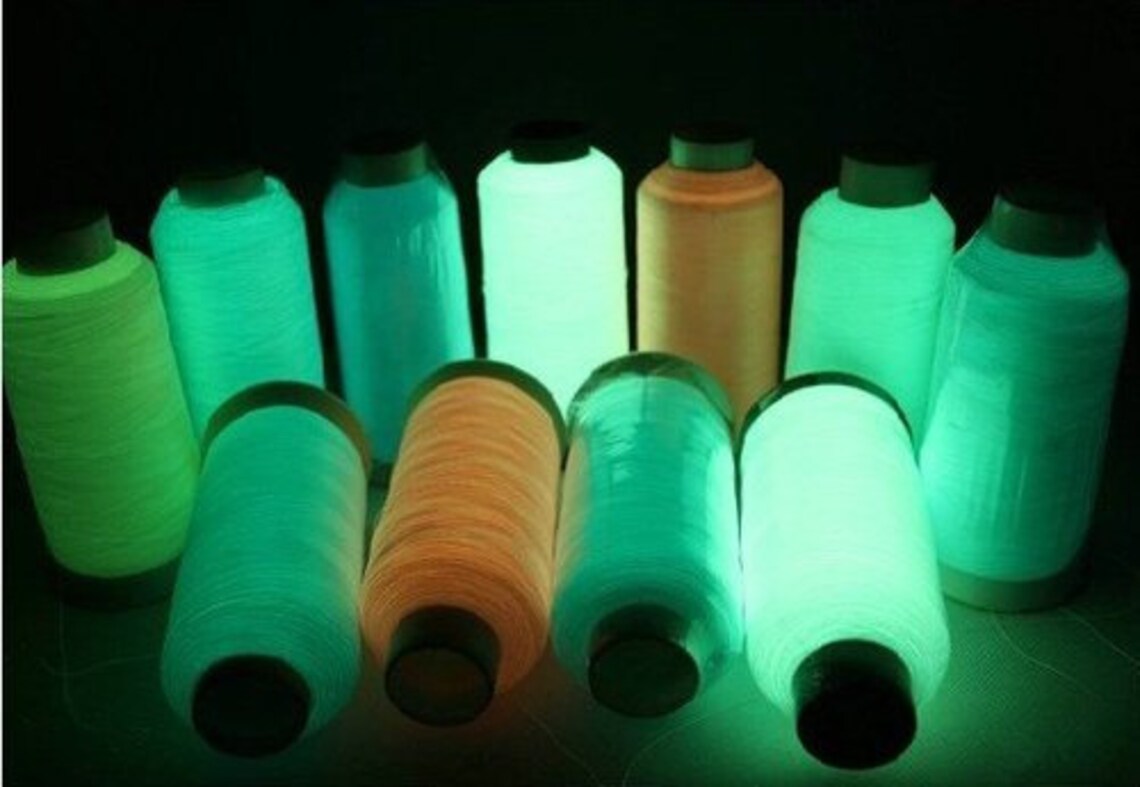 1000m Glow in The Dark Thread Embroidery / Sewing Etsy
