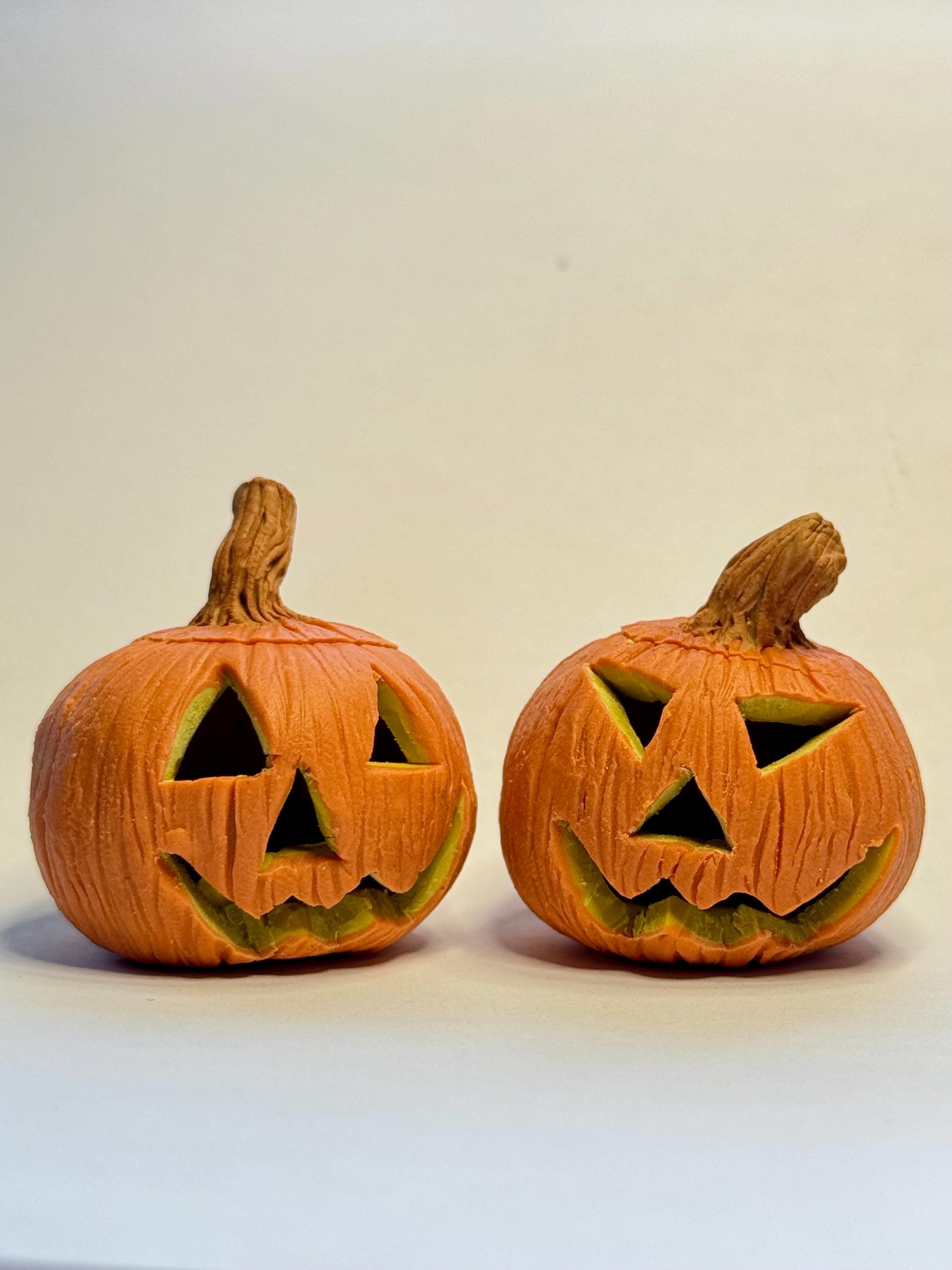 Miniature Dollhouse Jack -o'- Lantern, Halloween Pumpkin, Dollhouse ...