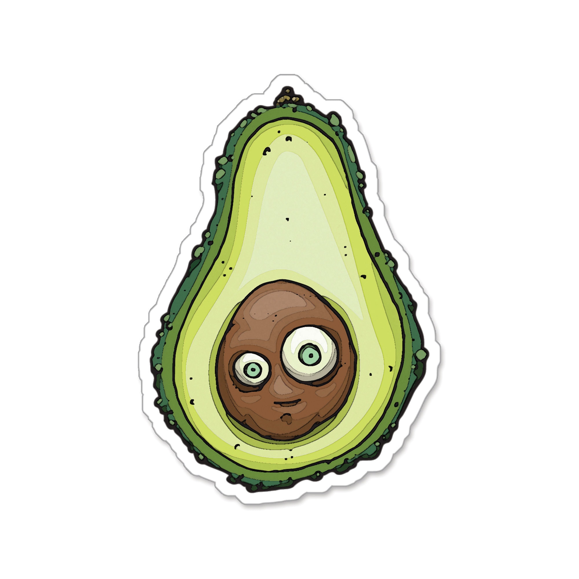 Abacho Sticker Avocado Sticker - Etsy