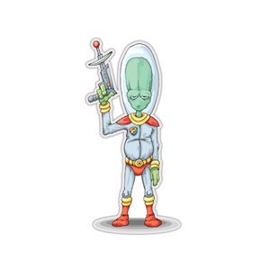 Space Man Sticker