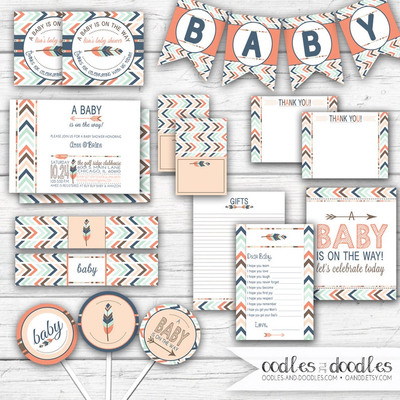A through Z Banner Printable Tribal Party Decor Create Your Own Banner Tribal Bunting Boho Banner INSTANT DOWNLOAD Tribal Banner
