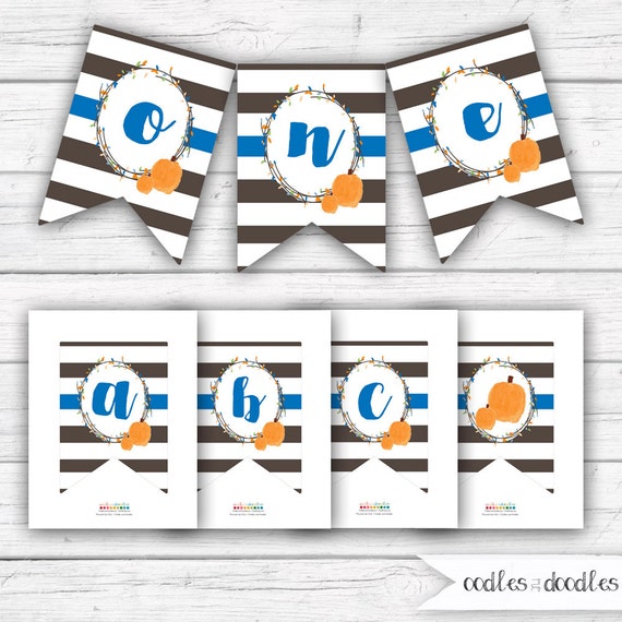 Pumpkin Banner Little Pumpkin Fall Birthday Fall Banner