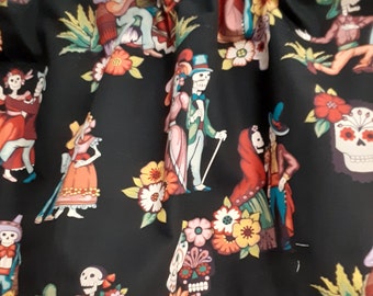 Dancing Skeleton Alexander Henry Half Yard