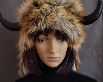 Bison Horn Hat - Etsy