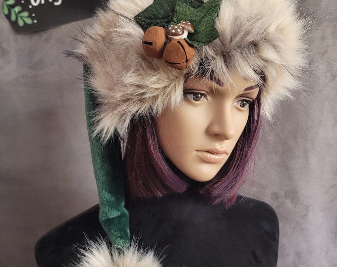 Neon Floral Animals Santa Hat