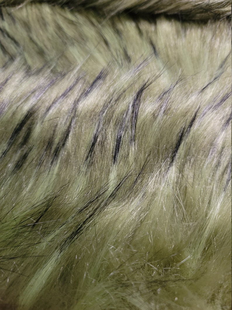 Olive Green Monster Faux Fur by the Yard Grinch Green Fur Etsy
