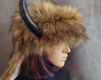 Brown Buffalo Headdress - Etsy