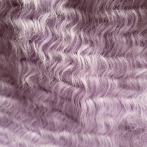 Lavender Curly Faux Fur By The Yard or Half Yard