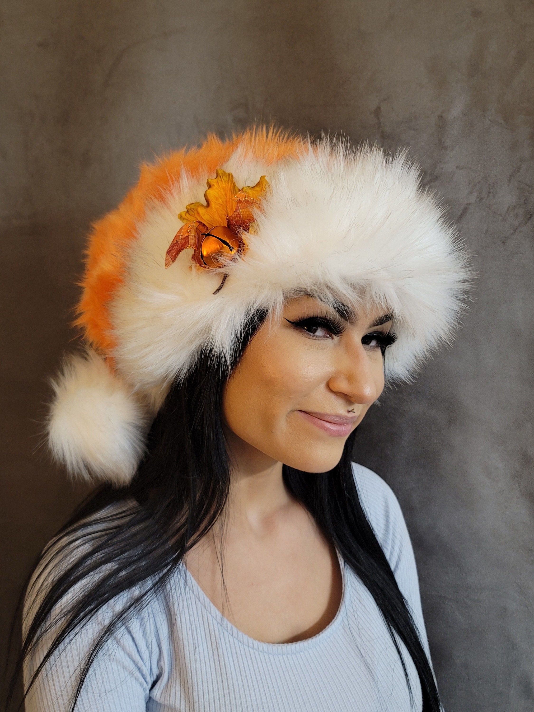 Orange christmas hat discount