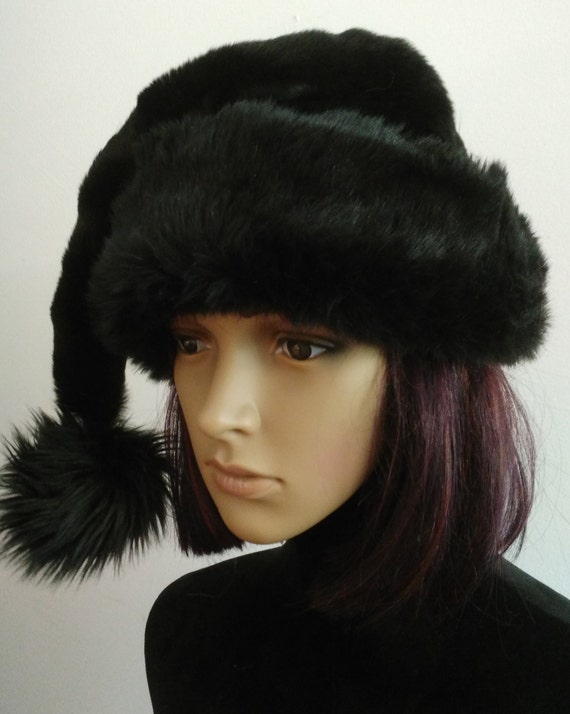 black santa hat