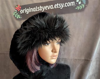 Black on Black Santa Hat
