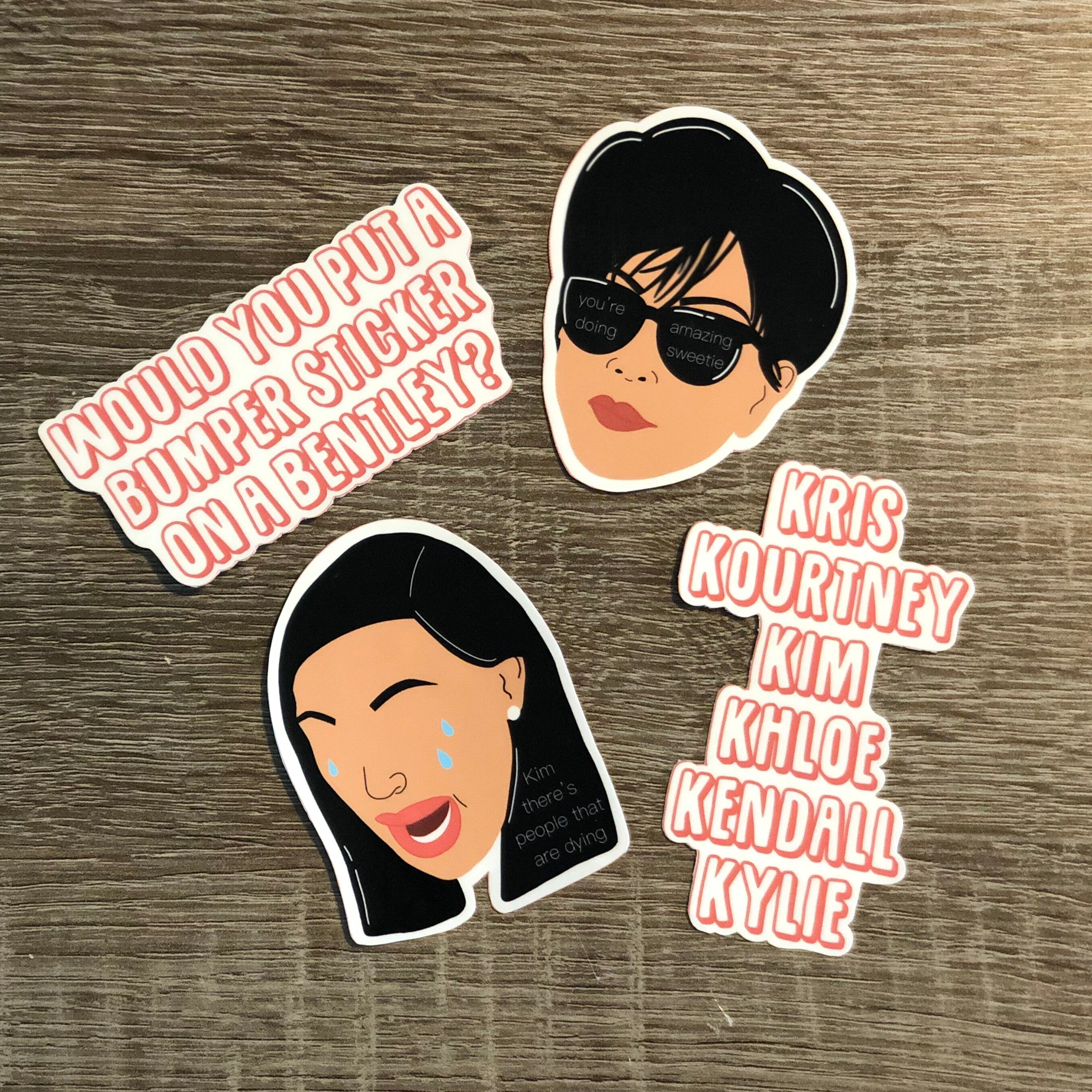 Would You Put A Bumper Sticker On A Bentley Kim Kardashian Etsy