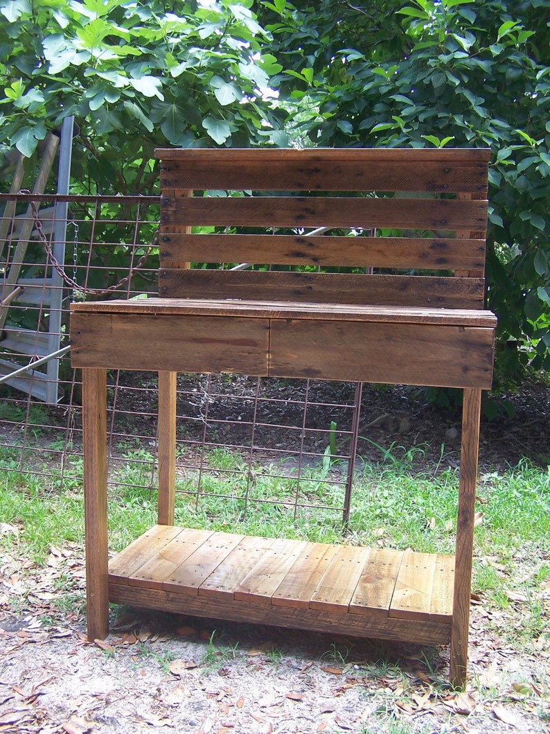 The Barley Ii Planting Potting Bench Table Bar Buffet With Etsy